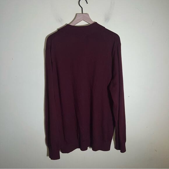 L.L. BEAN collared rugby style cashmere blend sweater XL - Picture 3 of 3